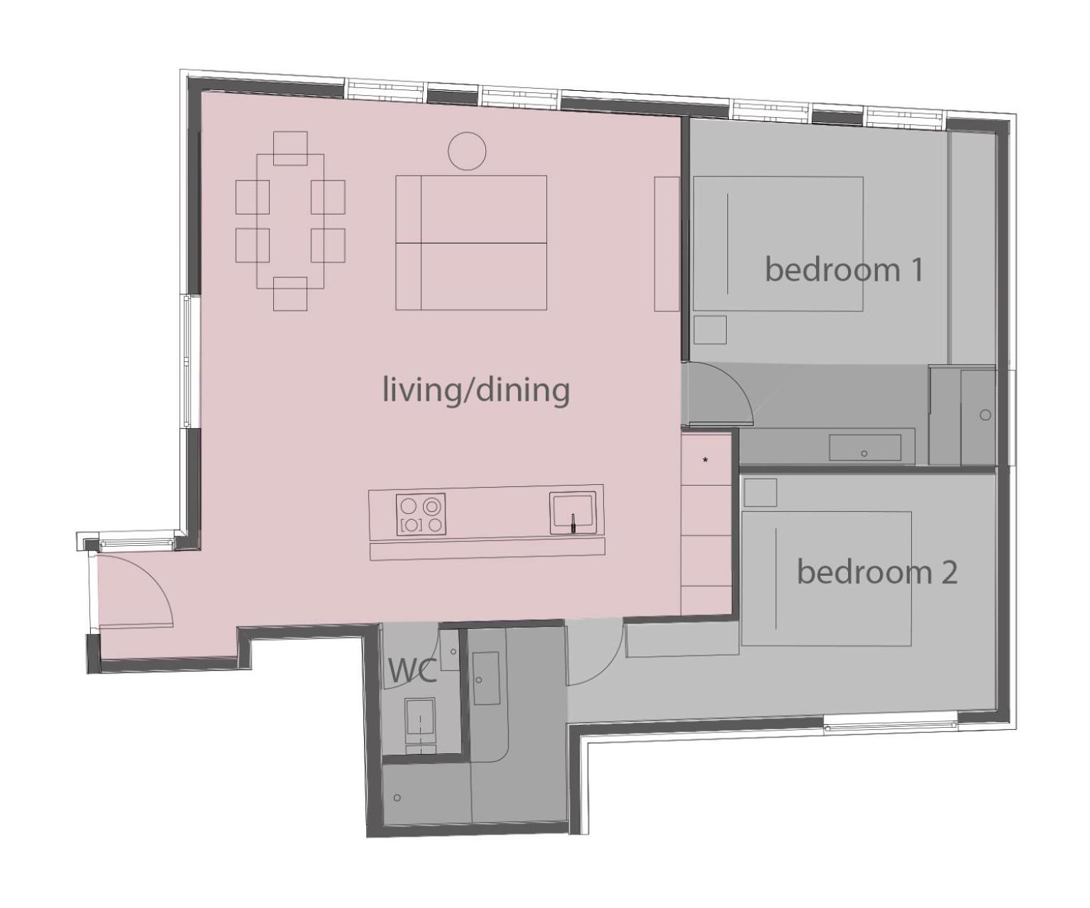 Penthouse View In Town Apartment